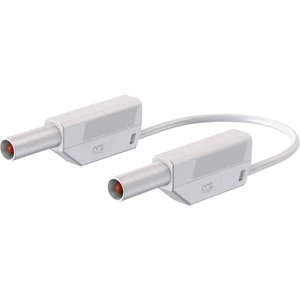 Stäubli SLK4075-E/N bezpečnostné meracie káble [lamelový zástrčka 4 mm - lamelový zástrčka 4 mm] 1.00 m biela 1 ks