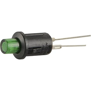 TRU COMPONENTS TC-R13-529ALGN tlačidlo 250 V/AC 0.5 A 1x vyp/(zap) bez aretácie zelená   1 ks