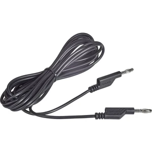 VOLTCRAFT MS5/SW merací kábel [lamelový zástrčka 4 mm - lamelový zástrčka 4 mm] 5.00 m čierna 1 ks