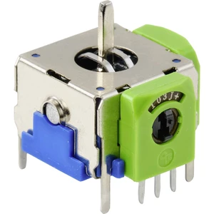 TRU COMPONENTS 98002C2 joystick 12 V/DC kovová páka spájkovacie piny  1 ks