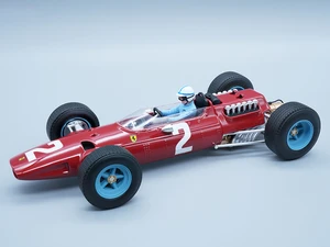 Ferrari 512 F1 1965 GP Zandvoort Driver John Surtees Red Limited Edition 1/18 Model Car by Tecnomodel