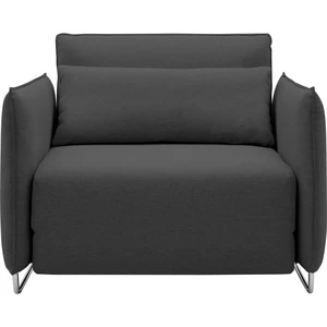Antracitovosivé rozkladacie kreslo Softline Cord