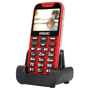 Evolveo EasyPhone XD, Red + töltőállvány - EU disztribúció