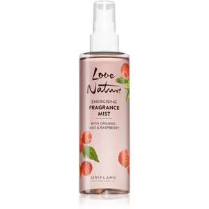 Oriflame Love Nature Organic Mint & Raspberry osviežujúci telový sprej s vôňou malín 200 ml