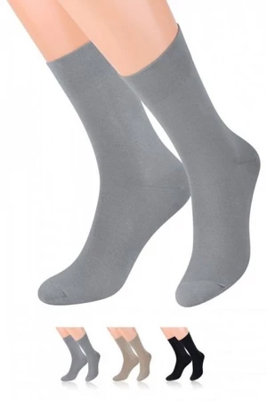 Steven 107 oblekové Pánské ponožky 45/47 grafitová (tmavě šedá)