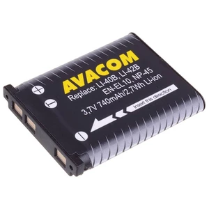 Batéria Avacom Olympus Li-40B/Li-42B/Fujifilm NP-45/Nikon EN-EL10 Li-ion 3,7V 740mAh (DIOL-LI40-AVA) univerzální náhradní baterie • kapacita 740 mAh •