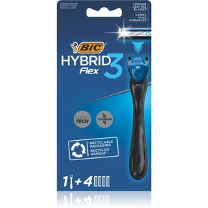 BIC FLEX3 Hybrid holicí strojek + náhradní břity 4 ks 1 ks