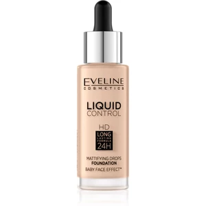 Eveline Cosmetics Liquid Control tekutý make-up s pipetou odstín 040 Warm Beige 32 ml