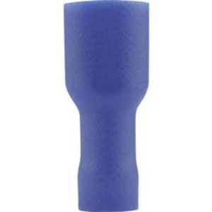 Faston zásuvka Vogt Verbindungstechnik 396205 4.8 mm x 0.5 mm, 180 °, plná izolace, modrá, 1 ks