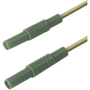 SKS Hirschmann MLS GG 200/2,5 ge/gn bezpečnostní měřicí kabely [lamelová zástrčka 4 mm - lamelová zástrčka 4 mm] žlutá, zelená, 2.00 m