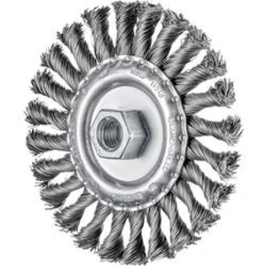Kulatý kartáč KŮŇ, 115 x 22 mm, tloušťka drátu 0,5 mm Se závitem M14 PFERD POS RBG 11512/M14 ST 0,50, 43312002, 1 ks