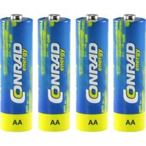 Tužková baterie AA alkalicko-manganová Conrad energy LR06, 1.5 V, 4 ks