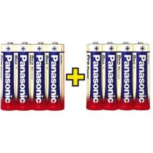 Tužková baterie AA alkalicko-manganová Panasonic Pro Power 4+4 gratuites, 1.5 V, 8 ks