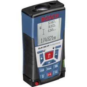 Laserový měřič vzdálenosti Bosch Professional GLM 250 VF, Rozsah měření (max.) 250 m;Kalibrováno dle (ISO)