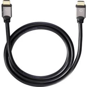 HDMI kabel Oehlbach [1x HDMI zástrčka - 1x HDMI zástrčka] černá 40.00 cm