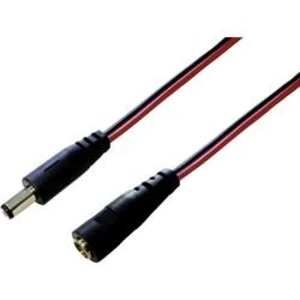 Nápájecí kabel prodluž. BKL 072074, zástr./zásuv. rovná, 5,5/2,1 mm, červ./černá