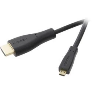 Propojovací HDMI kabel SpeaKa Professional, zástrčka/zástrčka micro D, 0,45 m