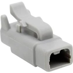 Pouzdro pro zásuvkové kontakty Amphenol ATM06 2S, kulatý faston, Provedení konektoru: zásuvka, rovná termoplastický plast, pólů 2, 1 ks