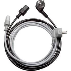 Síťový kabel s IEC zásuvkou LAPP ÖLFLEX PLUG H05VV-F 3G1,5/5000 GY 73222381, 5.00 m, šedá