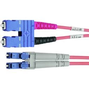 Optické vlákno kabel Telegärtner L00893A0043 [1x zástrčka SC - 1x zástrčka LC], 5.00 m, žlutá