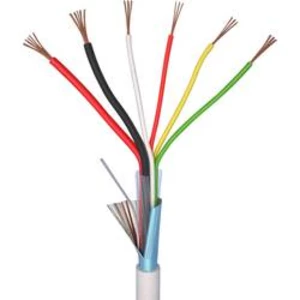 Alarmový kabel LiYY ELAN 25041, 4 x 0.22 mm² + 2 x 0.50 mm², bílá, metrové zboží