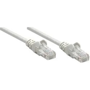 Síťový kabel RJ45 Intellinet 739900, CAT 6, U/UTP, 25.00 cm, šedá