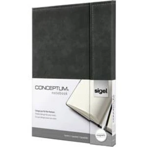 Sigel CONCEPTUM® CO608 poznámková kniha čtverečkovaný tmavě šedá Počet listů: 97 A4