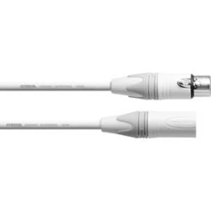 Mikrofonní kabel Cordial 5 m REAN XLR Female/XLR male bílá