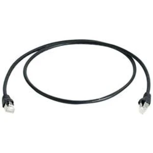 Síťový kabel RJ45 Telegärtner L00004A0060, CAT 6A, S/FTP, 7.50 m, černá