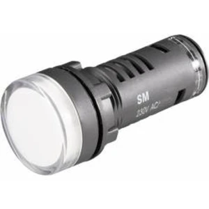 Blikající LED signálka, 22 mm, 230 V/AC
