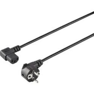Síťový kabel s IEC zásuvkou Basetech BT-1886918, 3.00 m, černá