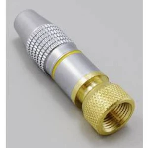 F konektor - zástrčka, rovná BKL Electronic 75 Ω, 1 ks