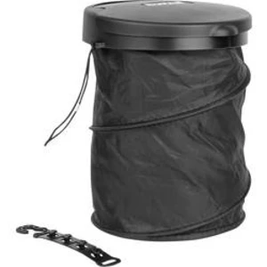 Odpadkový koš Eufab Garbage bucket foldable, 205 mm, Vnější Ø 160 mm, 4 l, černá