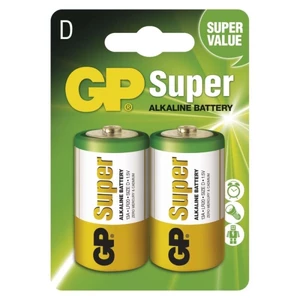 Baterie D GP LR20 Super alkalické blistr