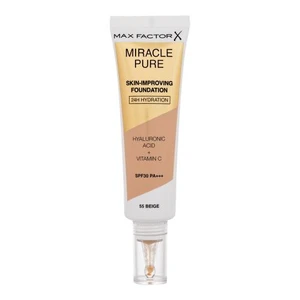 Max Factor Miracle Pure Skin-Improving Foundation SPF30 30 ml make-up pro ženy 55 Beige na všechny typy pleti