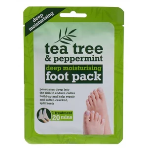 Xpel Tea Tree Tea Tree & Peppermint Deep Moisturising Foot Pack 1 ks maska na nohy pro ženy