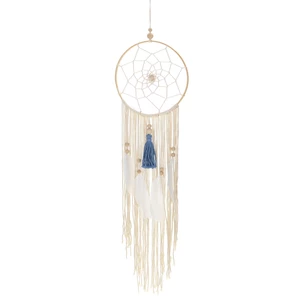 Woven Wall Hanging Dream Catcher Star And Moon Tapestry Handmade Wall Art Decor Ornament for BedroomLiving Room
