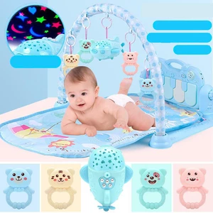 Baby Play Mat Game Music Fitness Blanket Early EducationalToy Direct Charging Projection Spaceship Version Newborn Bab