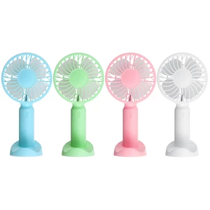 Bakeey Mini Handheld Charging Fan Portable Silent 35db Third Gea Wind Speed Micro USB Charging with Base