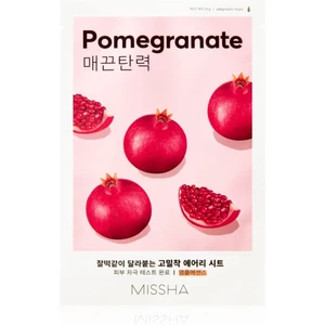 Missha Airy Fit Pomegranate plátenná maska so zjemňujúcim a osviežujúcim účinkom 19 g