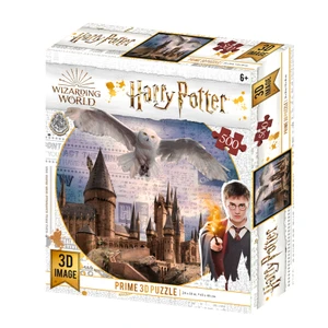 PRIME 3D PUZZLE - Harry Potter - Bradavice a Hedvika 500 dílků