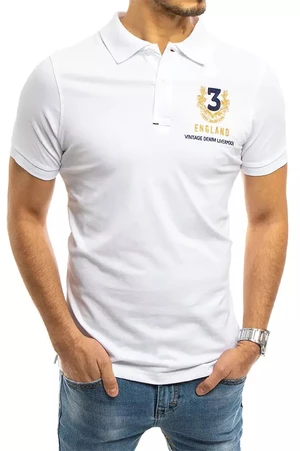 Men's White Polo Shirt Dstreet