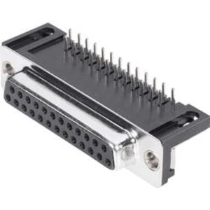 D-SUB zásuvková lišta MH Connectors MHDD15-F-T-B-S-RBM, 90 °, pólů 15, pájené, 1 ks