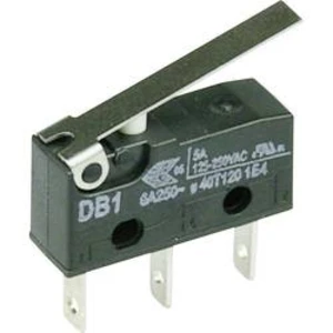 Mikrospínač s páčkou Cherry Sw. DB1C-B1LC, 250 V/AC, 6 A, 1x zap/(zap)