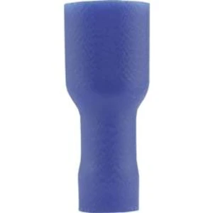 Faston zásuvka Vogt Verbindungstechnik 396208S 4.8 mm x 0.8 mm, 180 °, plná izolace, modrá, 1 ks