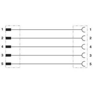 Připojovací kabel pro senzory - aktory Phoenix Contact SAC-5P-M12MS/5,0-810/M12FS 1416140 5.00 m, 1 ks