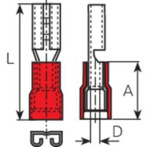 Faston zásuvka Vogt Verbindungstechnik 3903S-20 x 20 ks
