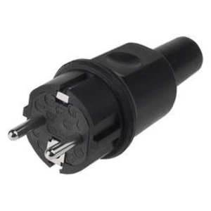 Zástrčka Bachmann 913.169, plnogumové , IP44, IP20, 250 V, černá