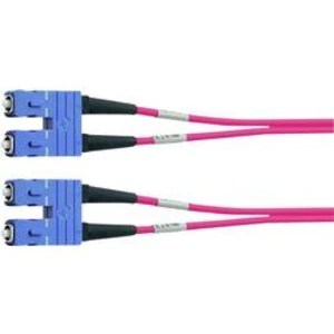 Optické vlákno kabel Telegärtner L00883A0002 [1x zástrčka SC - 1x zástrčka SC], 5.00 m, žlutá