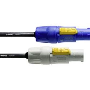 Napájecí kabel Cordial CFCA 3 FCB CFCA 3 FCB [1x zástrčka PowerCon - 1x zástrčka PowerCon], 3.00 m, modrá, bílá